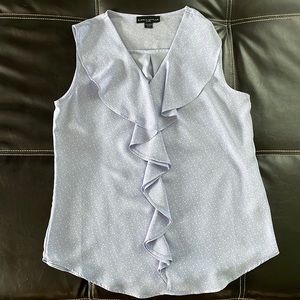 Lavender ruffle sleeveless top